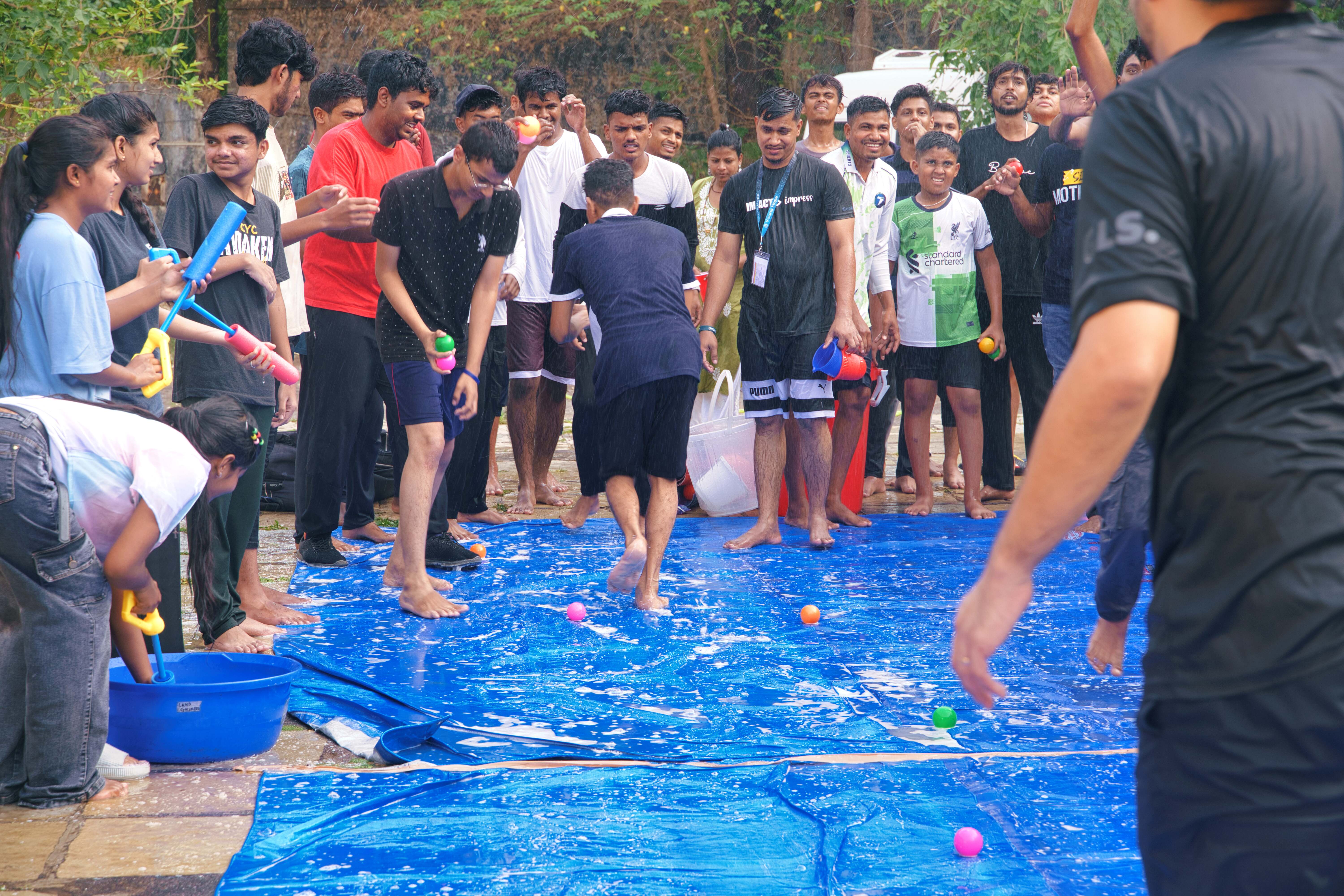 Young people at camp